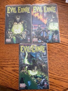 Evil Ernie Comic Lot Issues #1-3 Complete Set (Trauma!)